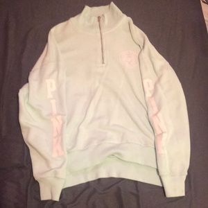 VS Pink Mint Green 3/4 Zip